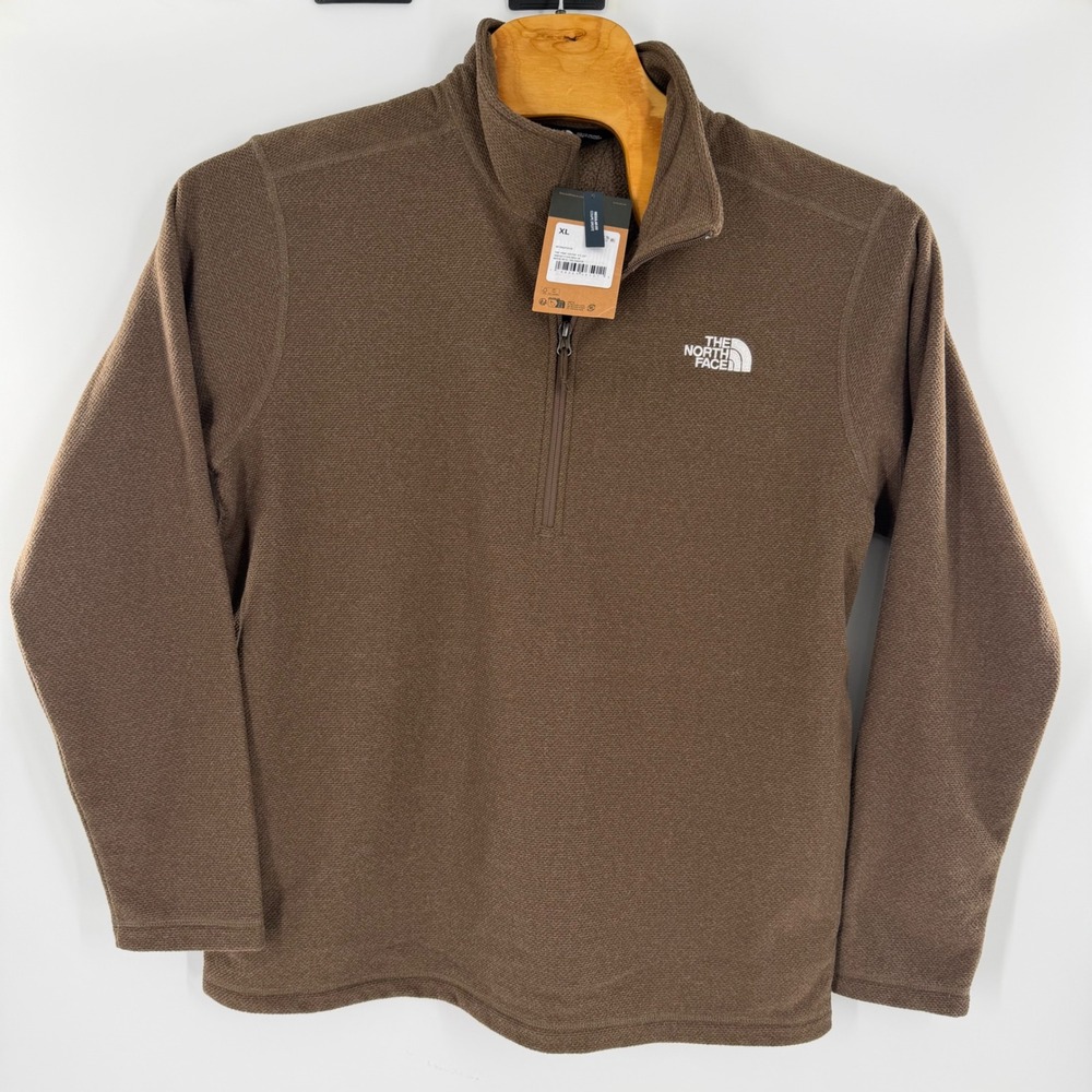 The North Face Mens Pine Grove 1/2 Zip Fleece Smokey Brown HE NF0A8JF62QI XL